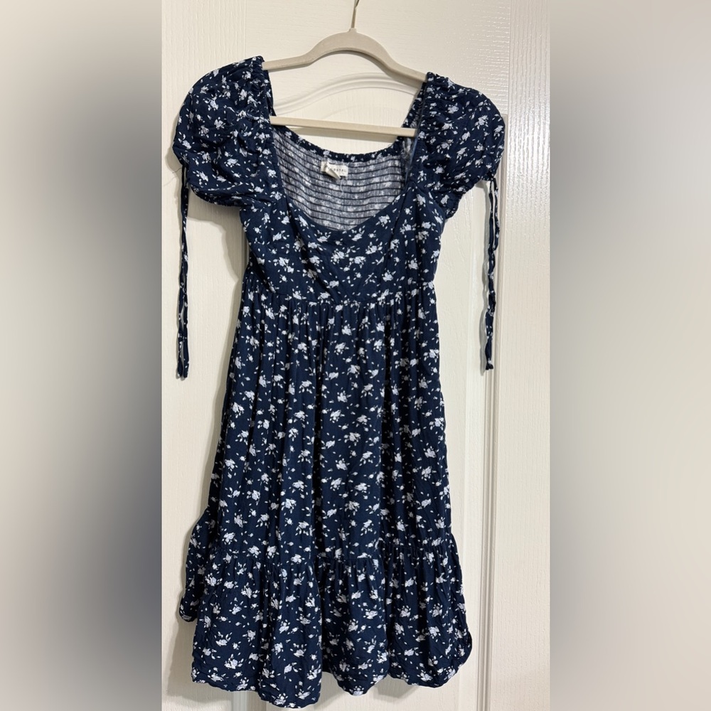 Aeropostale Navy Floral Mini Dress